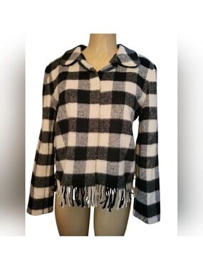 D.Terrell Plaid Blazer Checkered Medium Winter Comfy